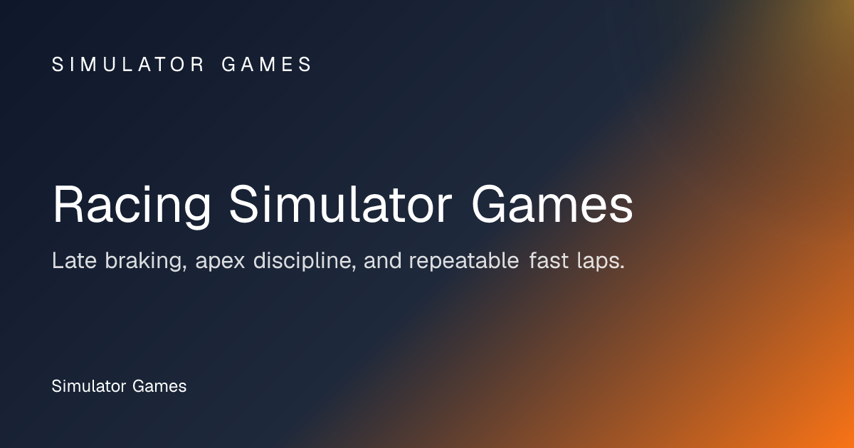 Racing Simulator Games - Play Free Online | Simulator Games